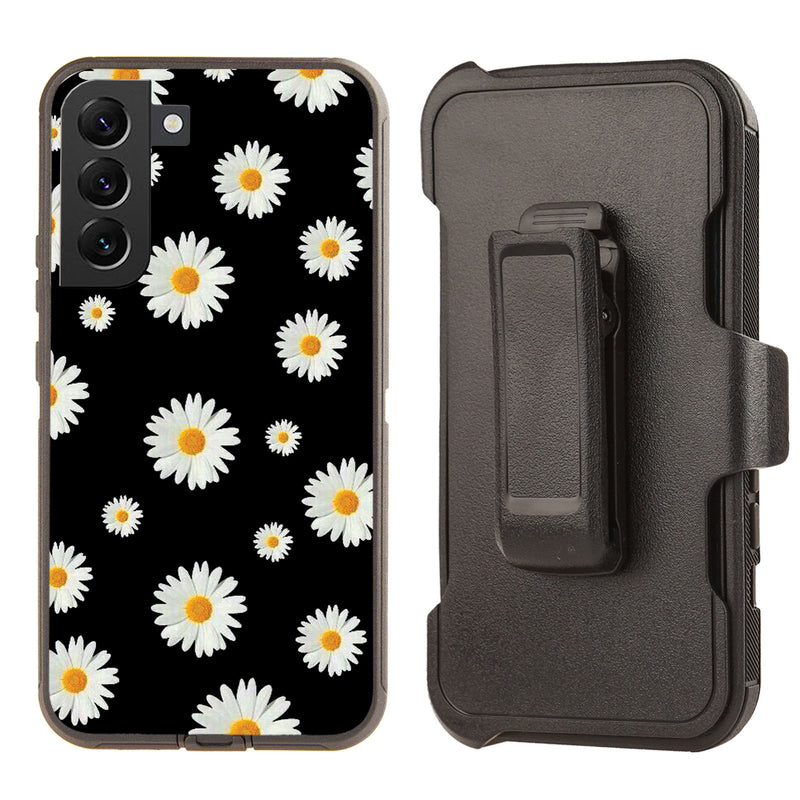 Shockproof Case for Samsung Galaxy S23 Cover Daisy Flower