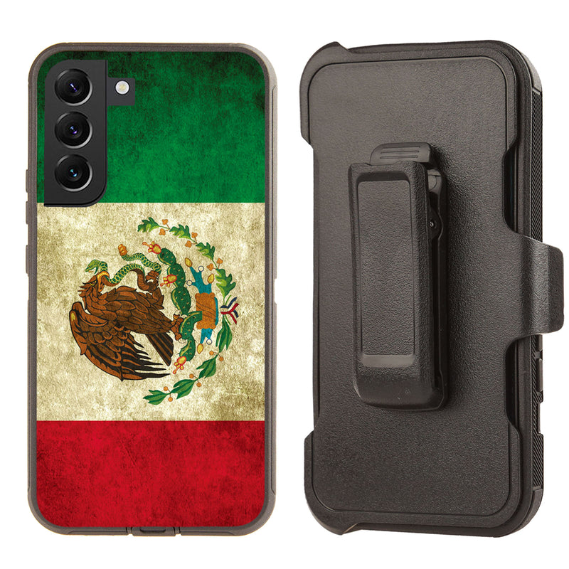 Shockproof Case for Samsung Galaxy S23 Cover Clip Mexico Flag