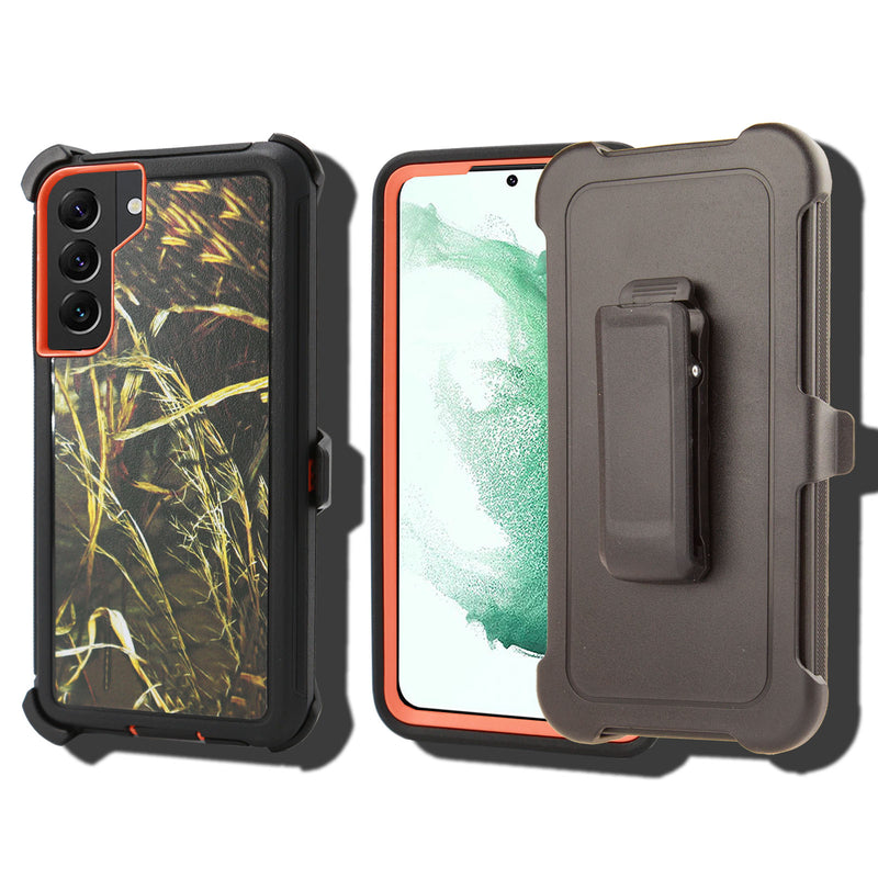 Shockproof Case for Samsung Galaxy S22+ Plus Camouflage Clip Cover Rugged Heavy