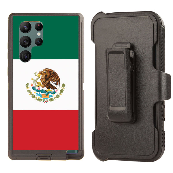 Shockproof Case for Samsung Galaxy S22 Ultra Mexico Flag