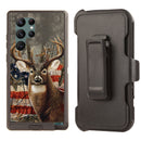 Shockproof Case for Samsung Galaxy S22 Ultra Deer Flag