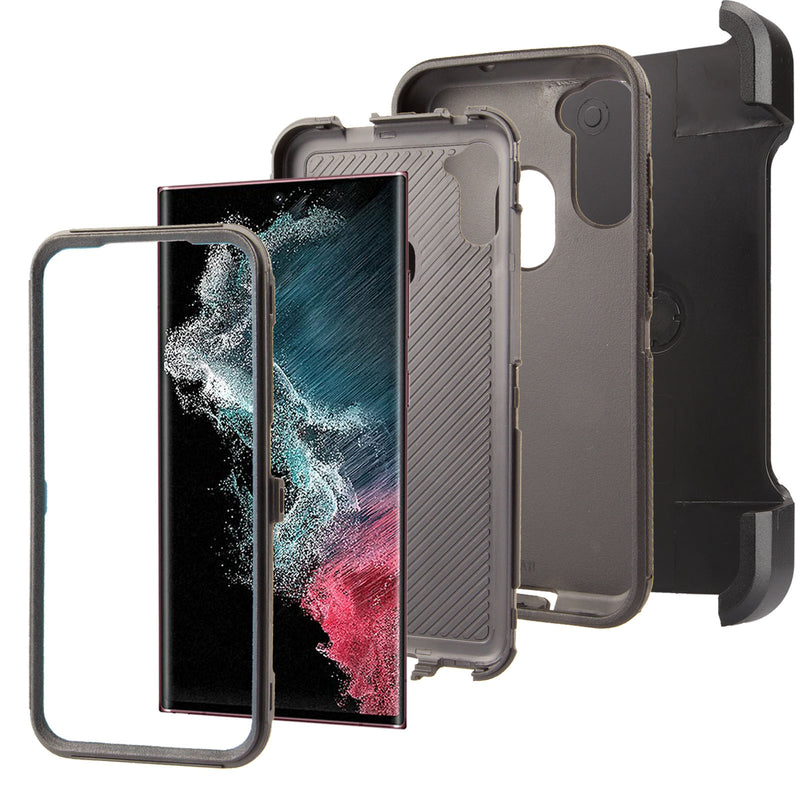 Shockproof Case for Samsung Galaxy S23 Ultra with Clip Daisy