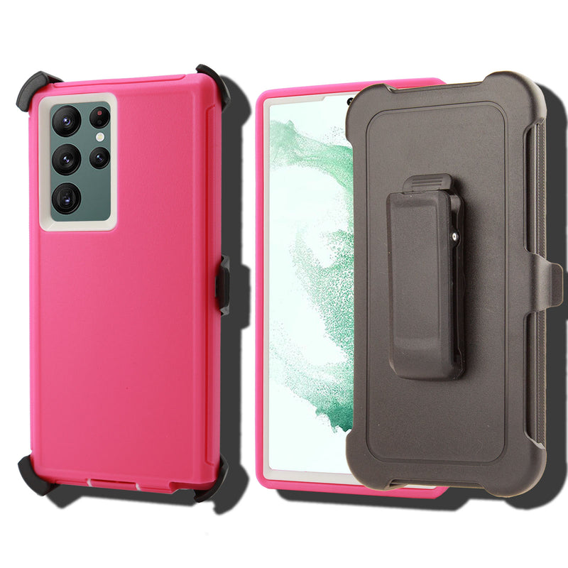 Shockproof Case for Samsung Galaxy S22 Ultra Cover Clip Rugged Heavy Duty