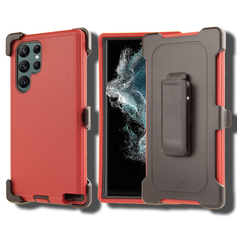 Shockproof Case for Samsung Galaxy S23 Ultra Cover Clip Rugged Heavy Duty
