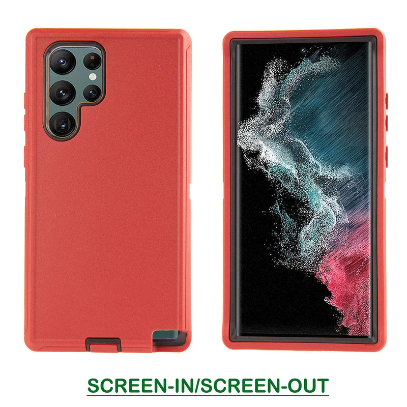 Shockproof Case for Samsung Galaxy S23 Ultra Cover Clip Rugged Heavy Duty