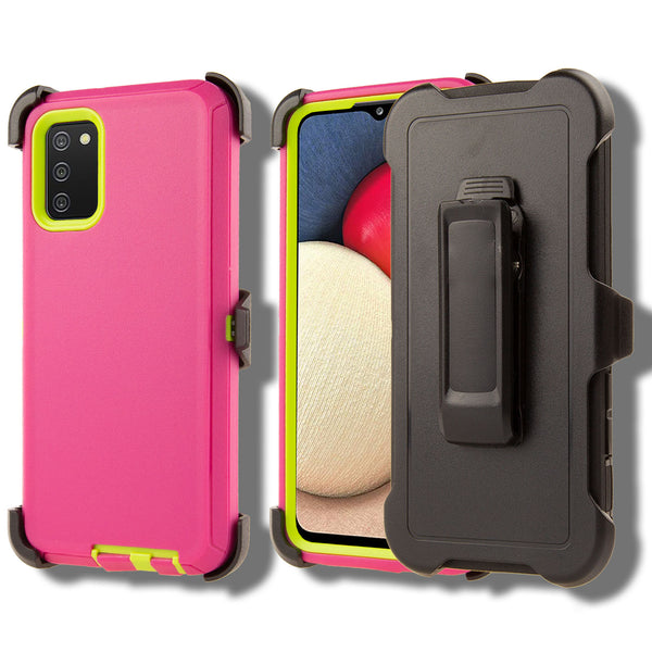 Shockproof Case for Samsung Galaxy A02S Cover Clip Rugged