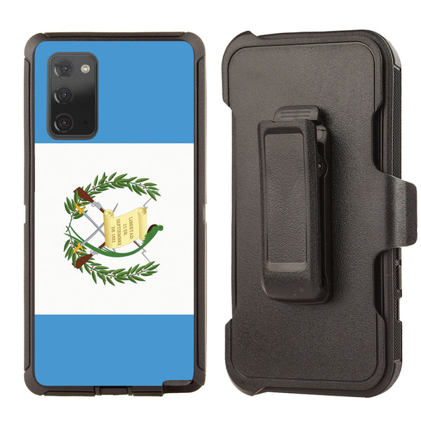 Shockproof Case for Samsung Galaxy Note 20 Cover Clip Guatemala Flag