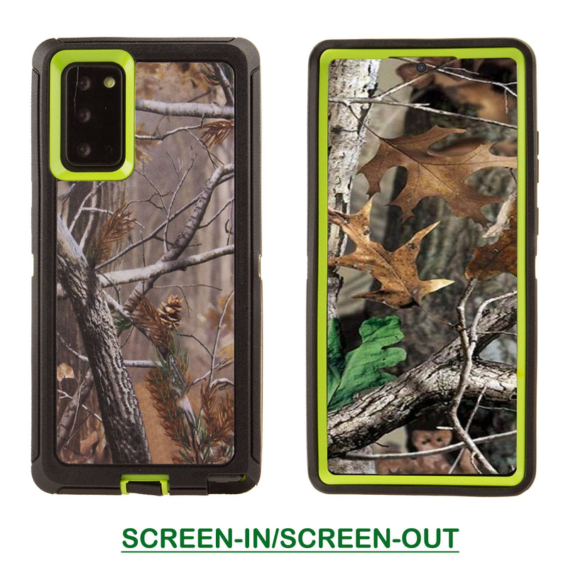 Shockproof Case for Samsung Galaxy Note 20 Camouflage Clip Cover Rugged Heavy