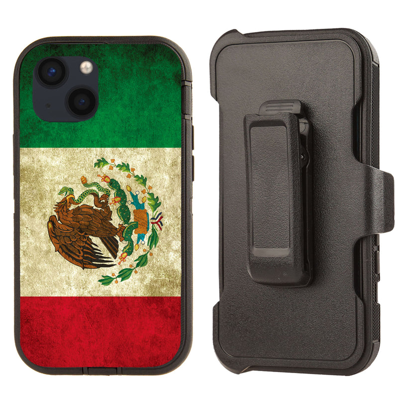 Shockproof Case for Apple iPhone 13 Dark Mexico Flag