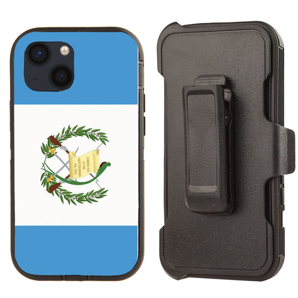 Shockproof Case for Apple iPhone 13 Guatemala Flag Cover Clip Rugged Heavy Duty