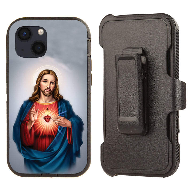 Shockproof Case for Apple iPhone 13 Clip Rugged Jesus