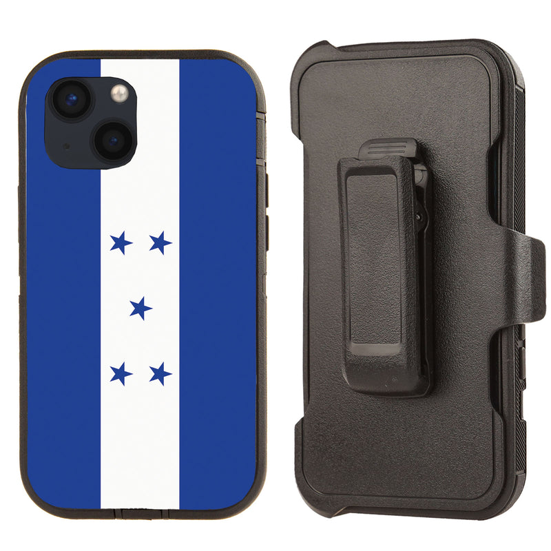 Shockproof Case for Apple iPhone 13 Honduras Flag Cover Clip Rugged Heavy Duty