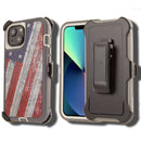 Shockproof Case for Apple iPhone 13/14 Camouflage Clip Cover Rugged Heavy Duty