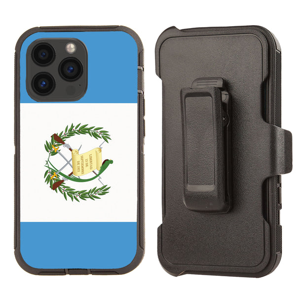 Shockproof Case for Apple iPhone 13 Pro Rugged Heavy Duty Guatamala Flag Cover