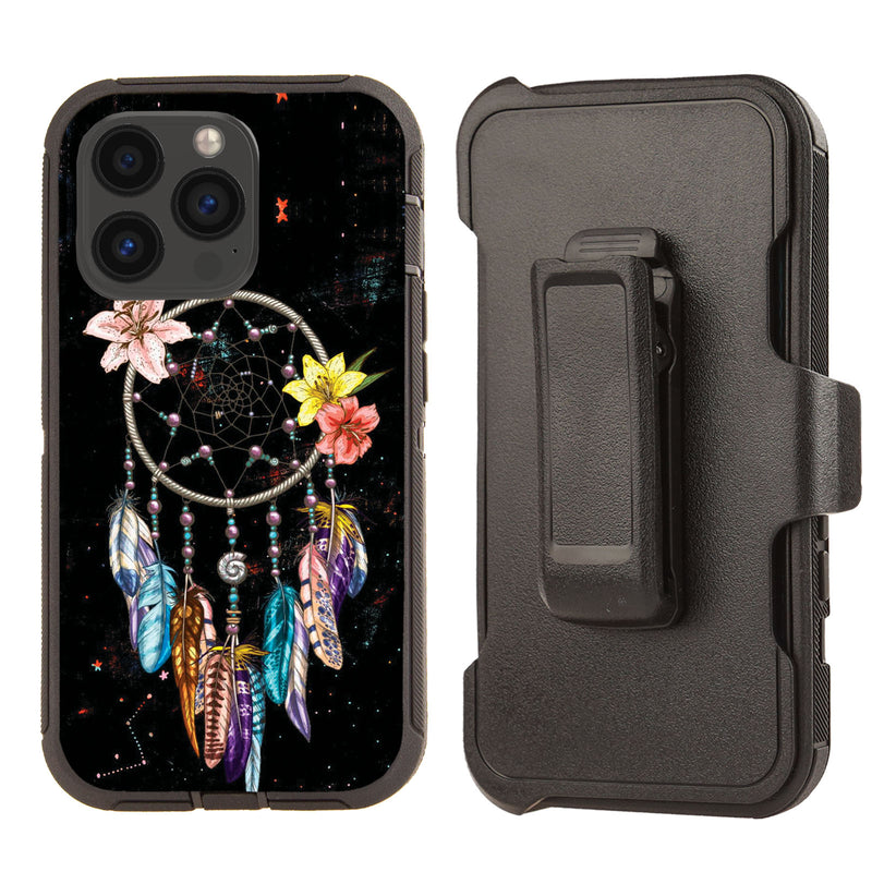 Shockproof Case for Apple iPhone 13 Pro Rugged Heavy Duty Dream Catcher