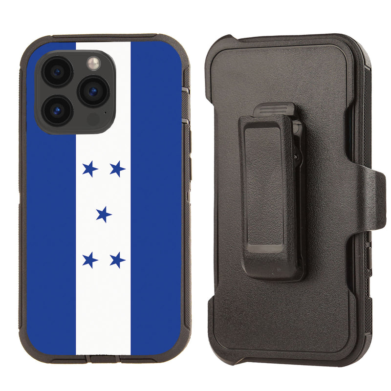 Shockproof Case for Apple iPhone 13 Pro Rugged Heavy Duty Honduras Flag Cover