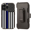 Shockproof Case for Apple iPhone 13 Pro Thin Blue Line Police Flag Rugged Heavy