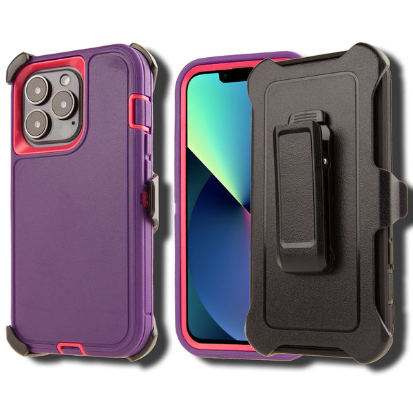 Shockproof Case for Apple iPhone 13 Pro Cover Clip Rugged Heavy Duty