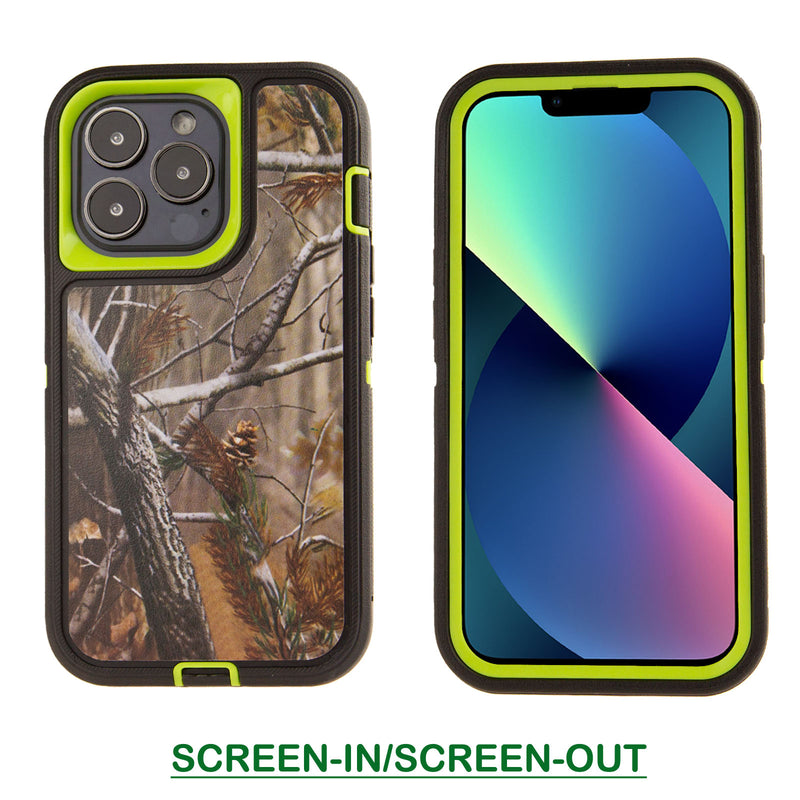 Shockproof Case for Apple iPhone 13 Pro Camouflage Clip Cover Rugged Heavy Duty