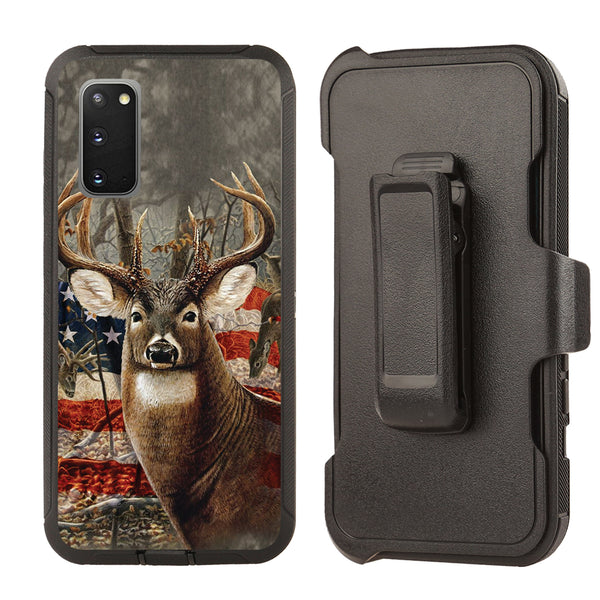 Shockproof Case for Samsung Galaxy S20 FE 5G Deer Flag