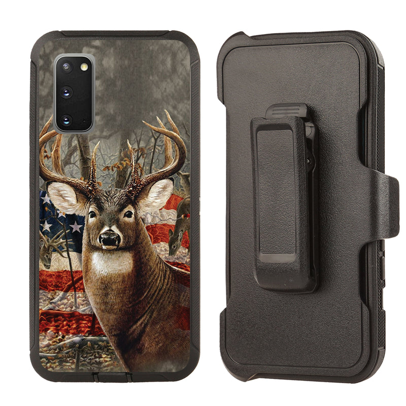 Shockproof Case for Samsung Galaxy S20 FE 5G Deer Flag