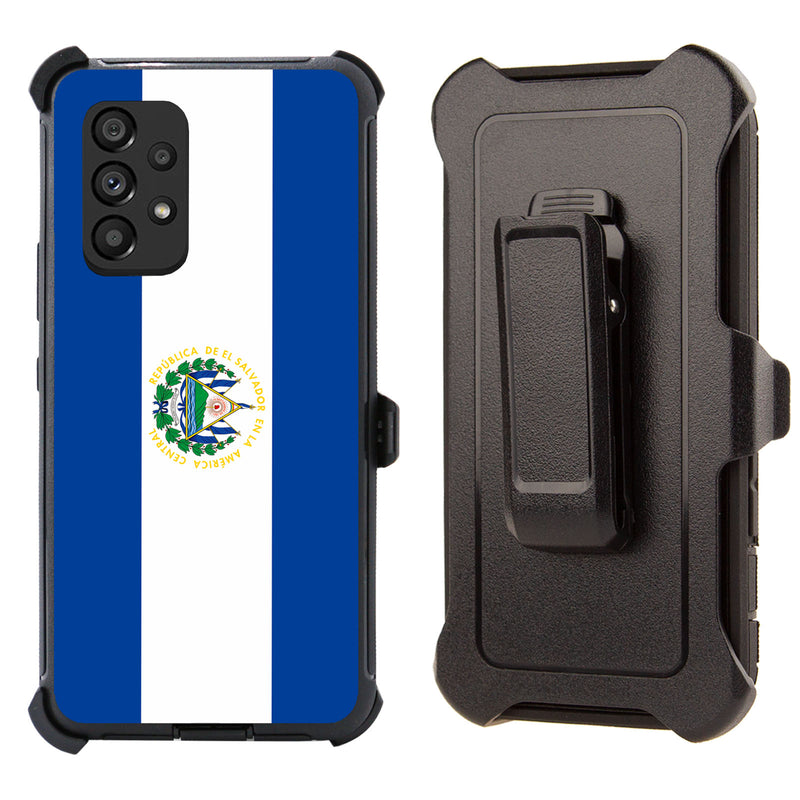 Shockproof Clip Case for Samsung Galaxy A53 5G Flag El Salvador Cover Clip