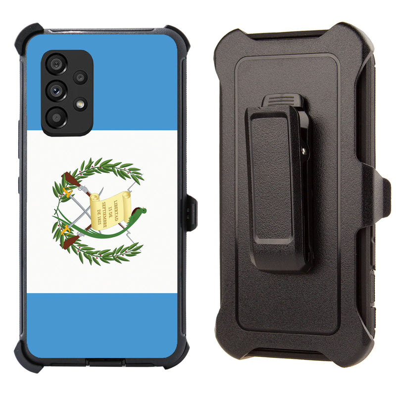 Shockproof Clip Case for Samsung Galaxy A53 5G Guatemala Flag