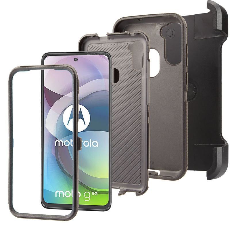 Shockproof Case for Motorola Moto G 5G (2022) Snap on Cover Clip Rugged Heavy