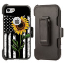 Shockproof Case for Apple iPhone 7 8 Screen Protector Sunflower Flag