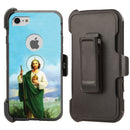 Shockproof Case for Apple iPhone 7 8 Screen Protector San Judas Cover Clip