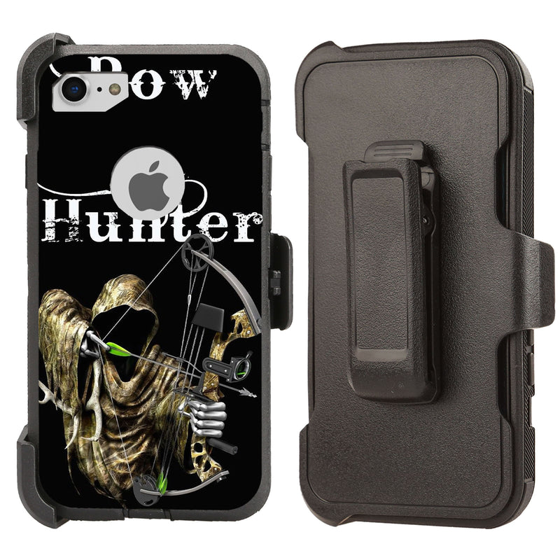 Shockproof Case for Apple iPhone 7 8 Screen Protector Bow Hunter