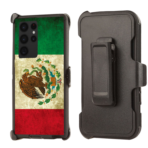 Shockproof Case for Samsung Galaxy S22 Ultra Mexico Flag