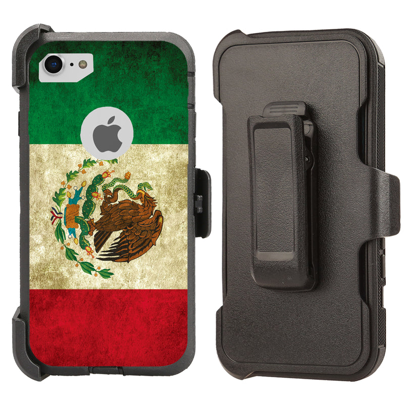 Shockproof Case for Apple iPhone 7 8 Screen Protector Mexico Flag