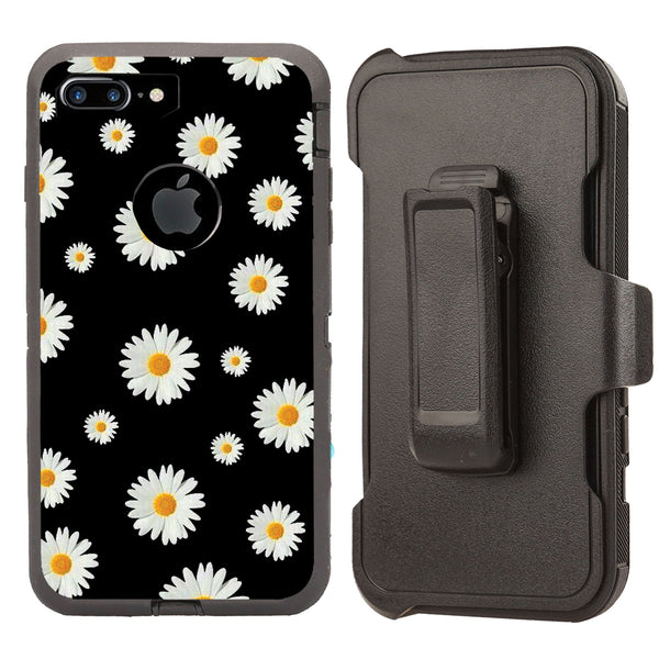 Shockproof Case for Apple iPhone 7+ 8+ Daisy Cover Clip Rugged Heavy