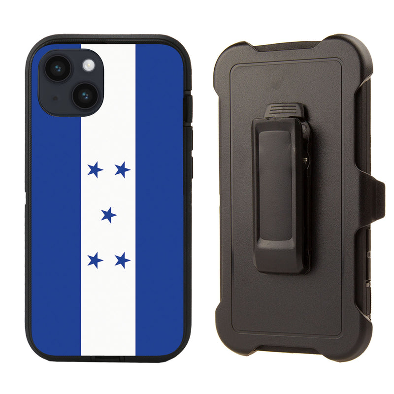Shockproof Case for Apple iPhone 14 Plus/15 Plus (6.7 inch) Honduras Flag Cover Clip
