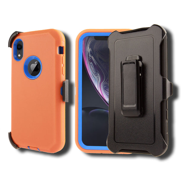 Shockproof Case for Apple iPhone XR Screen Protector Cover Clip Rugged Heavy