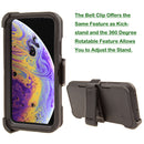 Shockproof Case for Apple iPhone XS Max Deer Skull USA Flag Rugged Heavy Duty