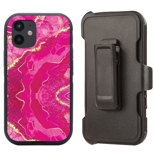 Shockproof Case for Apple iPhone 11 (6.1") Pink Marble