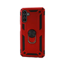 Samsung Galaxy A13 Armor Magnetic Case Hybrid Metal Ring Holder Stand Red