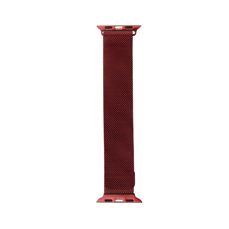 Magnetic Stainless Steel Metal Watch Band Strap For Apple Watch iWatch Dard Red