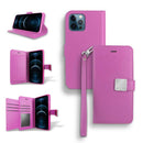 For Apple iPhone 14 Pro Max (6.7") Wallet Case Double Fold with Extra Card Slots Black