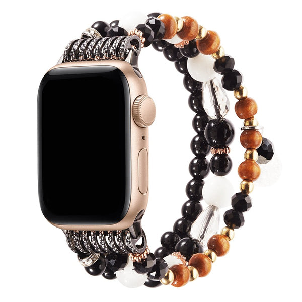 Pearl Bracelet Band Women Beaded Wrist iWatch Strap for Apple Watch