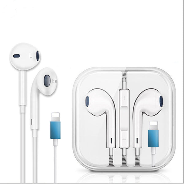 Stereo Hands Free in-ear Headset Headphone for iPhone 7/8/X/XR/XS Max Bluetooth White