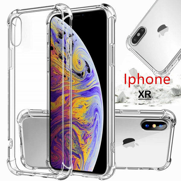 Clear Hard Acrylic Shockproof Antiscratch Case Cover for Apple iphone XR