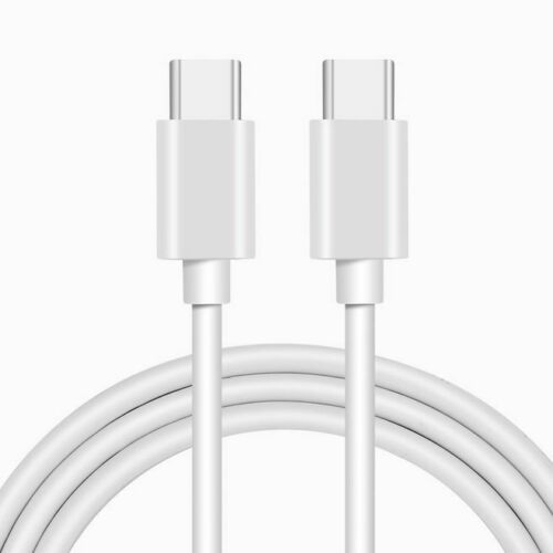 6 Feet Type-C to Type-C Cable Data Sync Charger Cord for Android Phones White